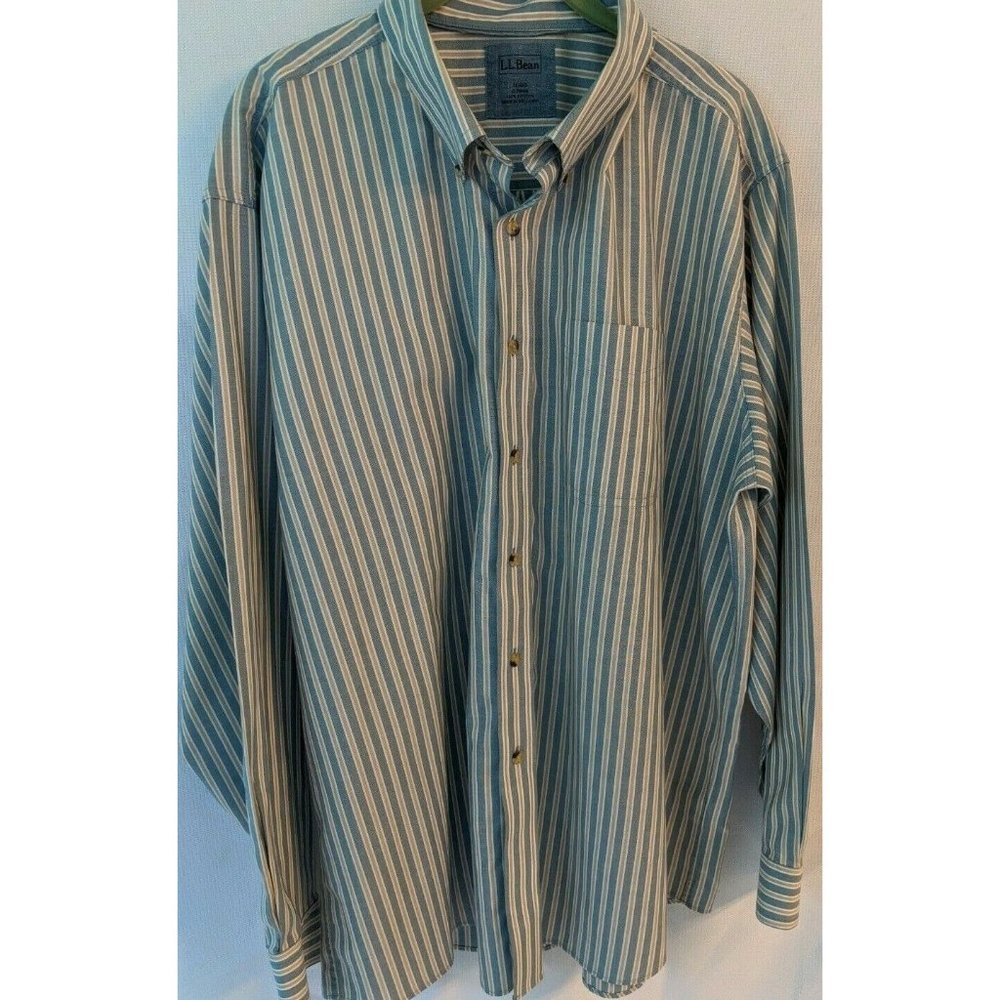LL Bean Men's Shirt 100% Cotton Size XL